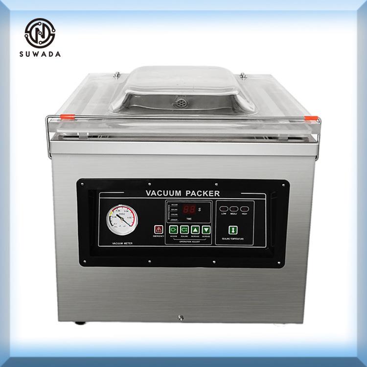 自动空包真装全机干湿封两用台式真空机408小型家用口机单室真空