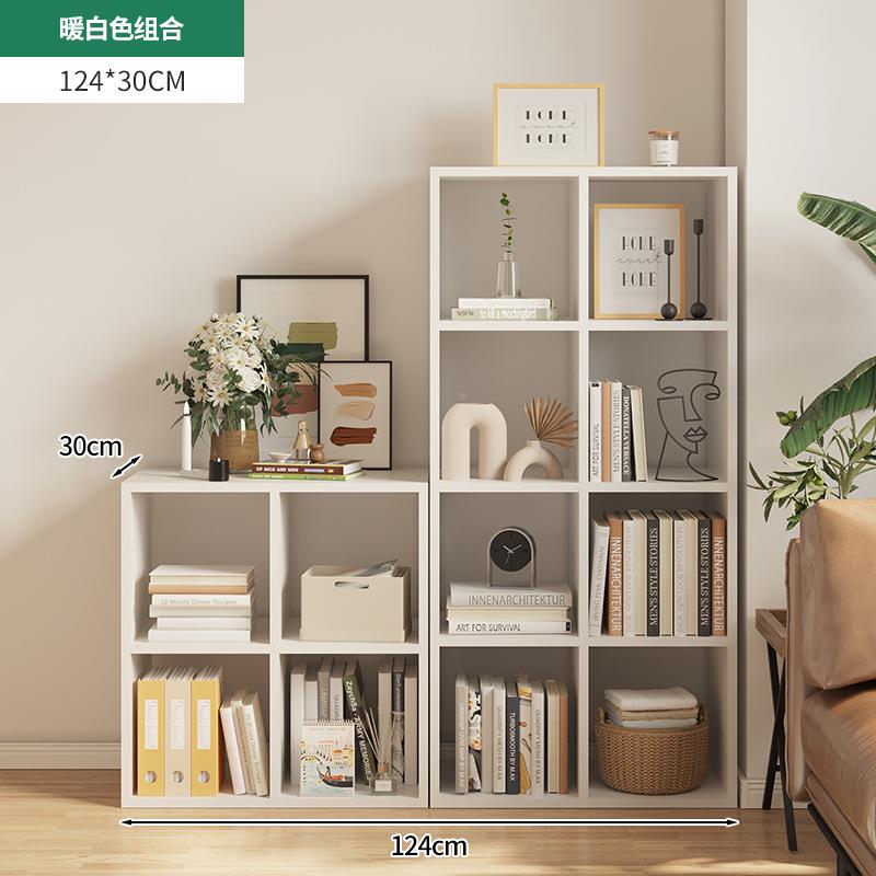 书实木色自架由组合收落纳sj001H置物架靠墙多层展示架客厅家用地