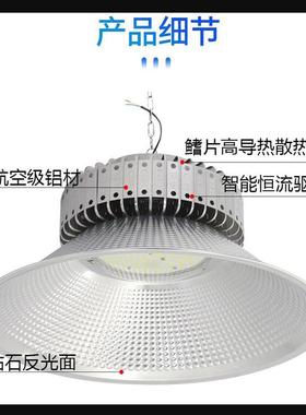 上亚明LED工矿灯工厂灯育W馆展馆天棚吊灯100200W体150海WHWH工矿