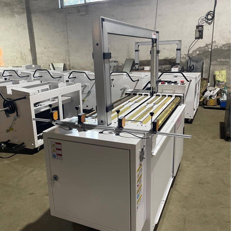 MH-102全自动无人包机动力滚筒打工字井字化打A包PP带打001打包机