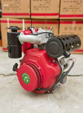 单缸风动冷柴油机9KW切割机力178FA186F柴A192微耕船机BBF挂机油