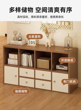 书架落地物家用书柜格子简易矮柜防尘柜EDV客厅置多架层储柜物置