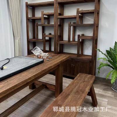 老榆木化木板装修原EMJ木板榆木宿地板吊风顶板民装饰木板木材木