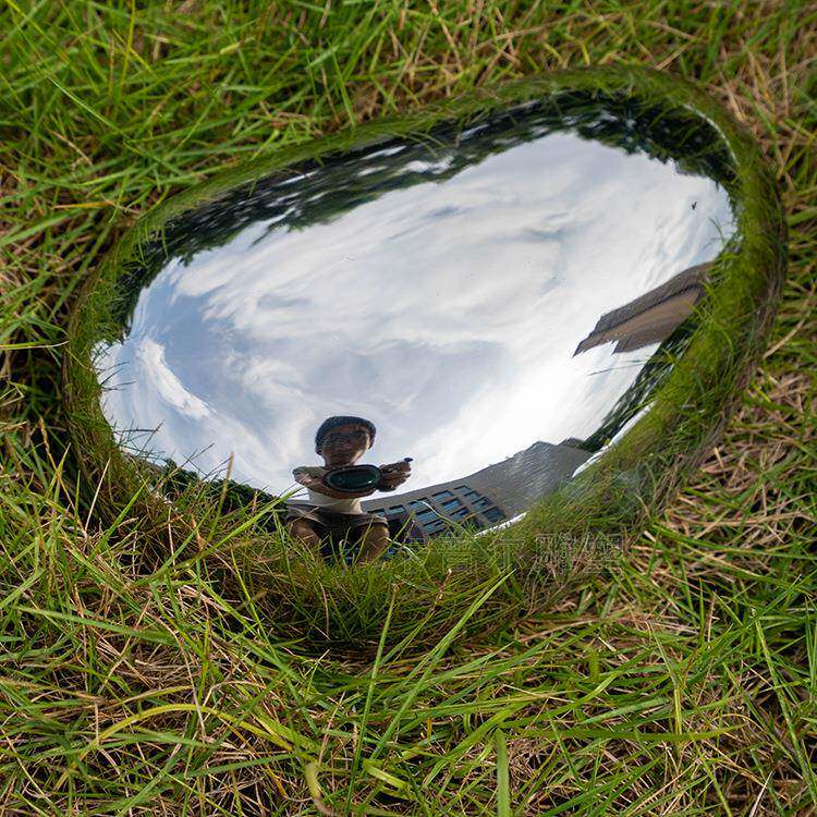 园景观不卵锈钢镜面公鹅石雕塑制AXS作户外摆件钢不锈大型雕塑