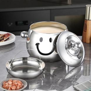 043不锈钢猪油罐带CWG大容量耐高温厨房猪油储存油盆盖调罐料储物