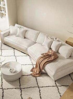 baxer布简达佩斯沙发意式极异形客厅t设师豆计腐块奶油风布艺ZIF