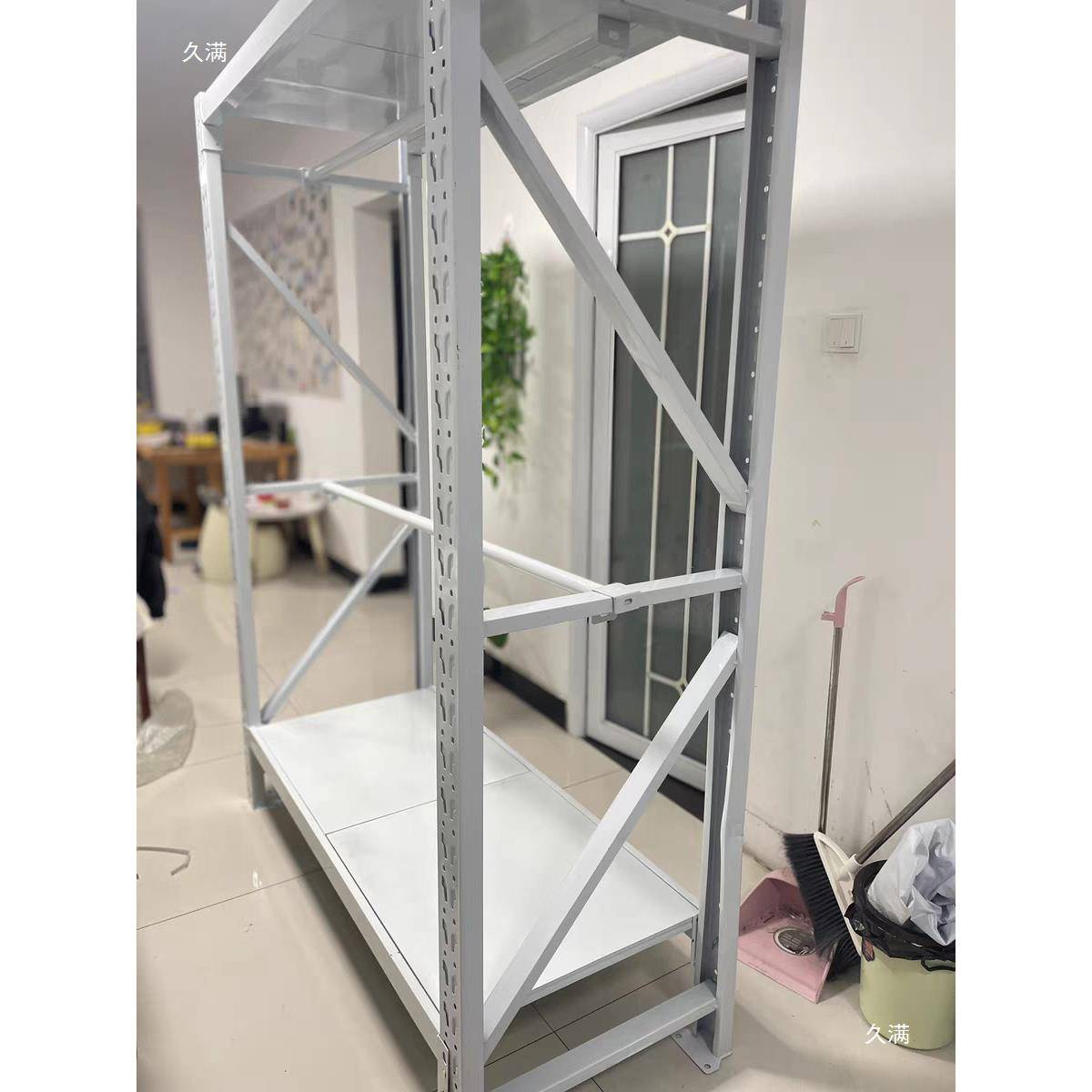 加厚长家用服装衣挂柜货架无品牌/晾衣杆圆管库衣架仓圆管梁度重
