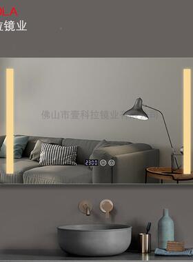 智能室镜卫UVE生镜子挂墙触摸屏挂镜壁洗手浴间带间灯发光防雾双