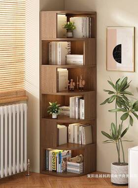 家用靠角柜置物架转拐角收纳边柜墙角简柜CSX子储物柜墙三角约置