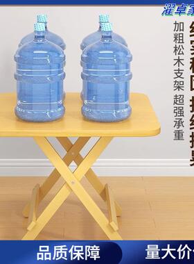 实易木可折叠桌子用小户型桌家出VLB租房简吃饭餐桌便携摆摊桌圆