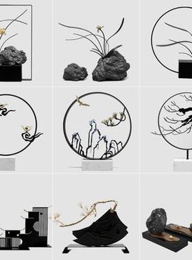 新中0086创式意铁艺家居摆设客厅酒柜玄关电视柜摆件公办软室装饰