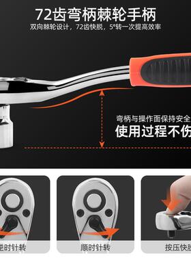 新款具133件套套车载多功汽机能车维修理工箱套装套筒扳UON手管组