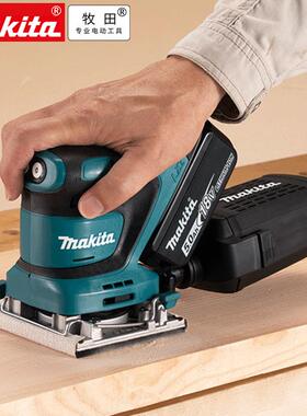 akita牧田D锂BO480XSC充电砂纸机8MV电DBO482打磨抛光机砂磨1机