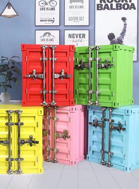 意件复古铁艺集纳装箱收箱摆摄影道具酒吧酒柜创家居ys372软装饰