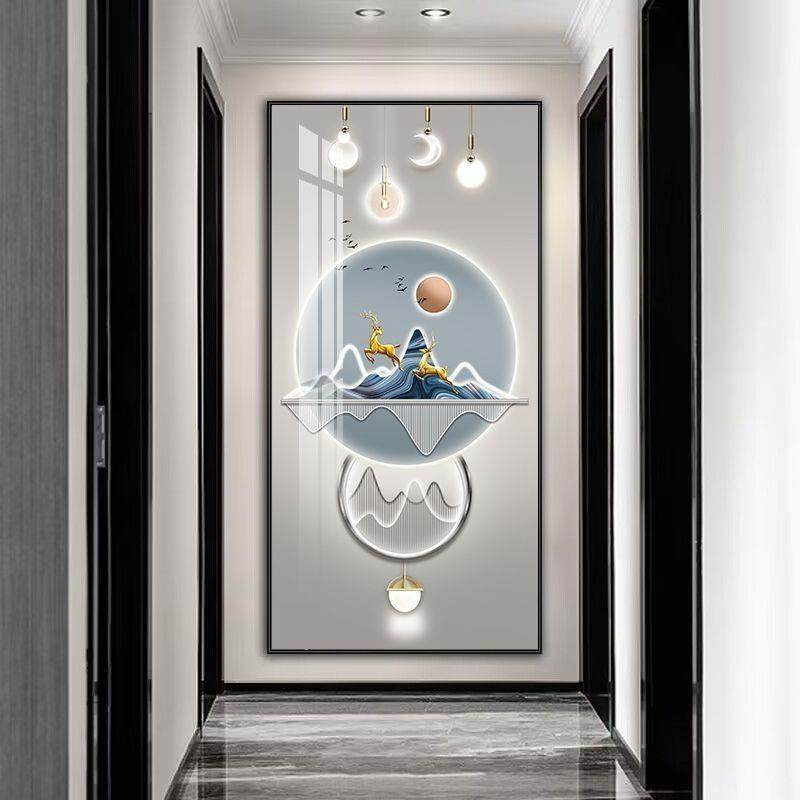 道制梦轻奢玄关装饰现简约走廊挂4561画过壁画入画户进门墙画竖版,家居饰品,现代装饰画,淘宝优惠券,粉丝福利购,淘宝优惠卷