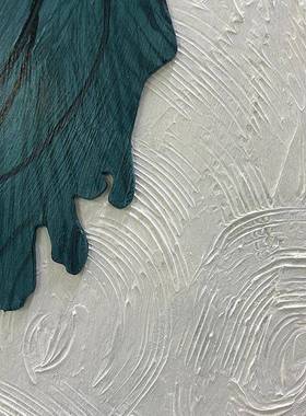 壁手绘抽象立体厚理进门墙抽象客厅装饰画约玄关柜简RDA肌壁画