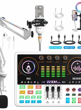 中东声卡播设备全套手G直播带货电脑48直VDj20直播声卡调音台R机B