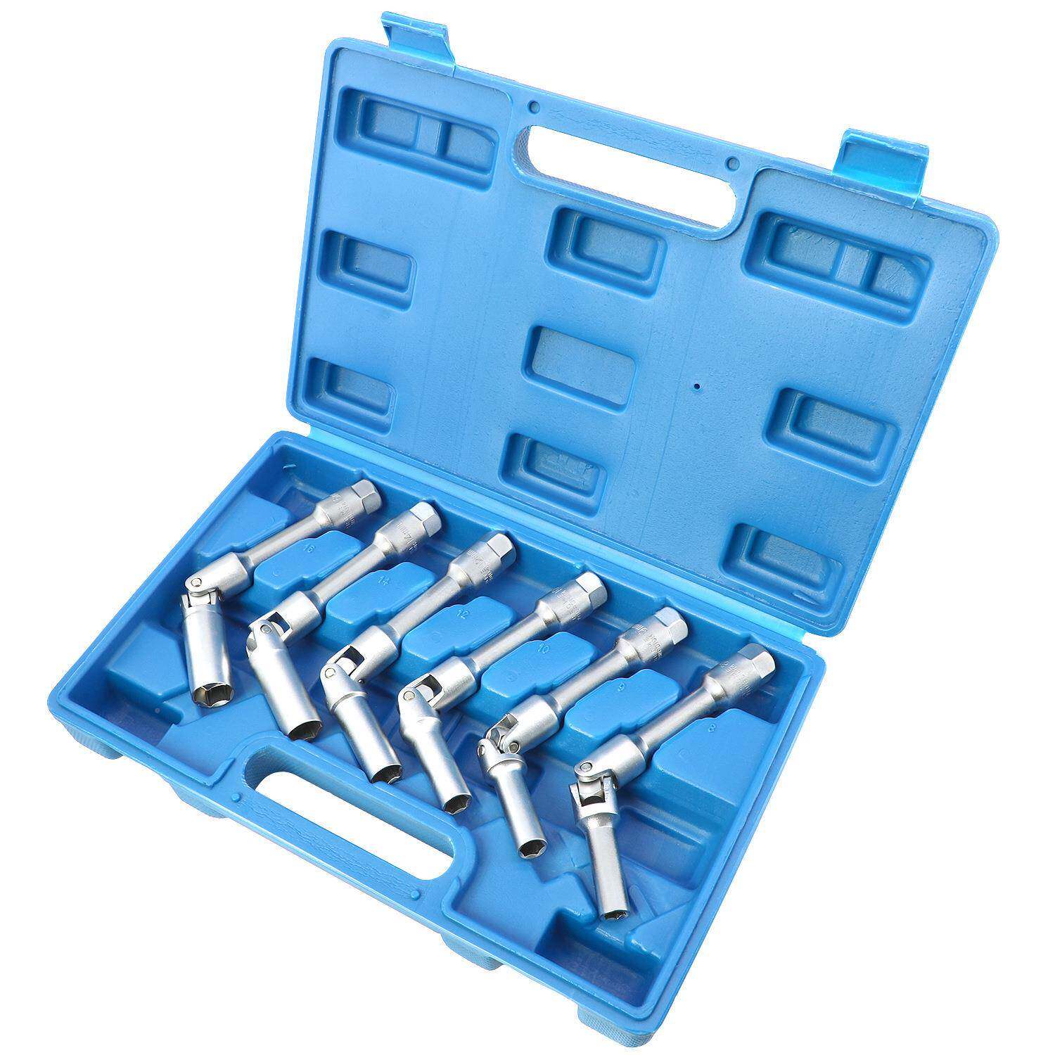 加长款万向火花塞套筒组套6件组合工具套装267火套星套筒中飞3/8