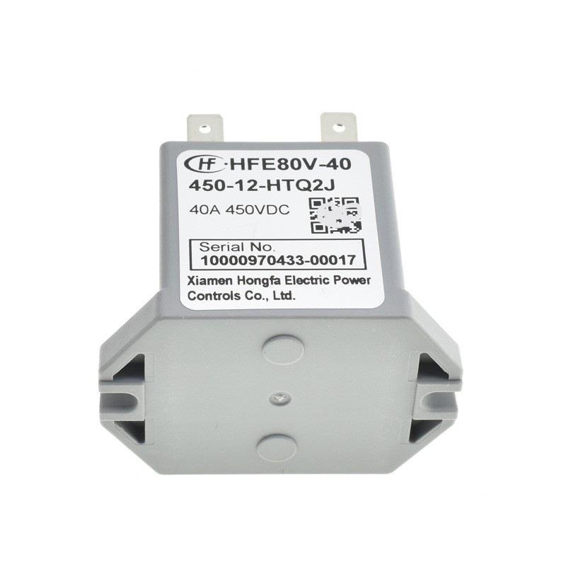 宏发继电器HFE80-40-45HFE80-400-12HTQ2-J4常0A450v汽车继电器一