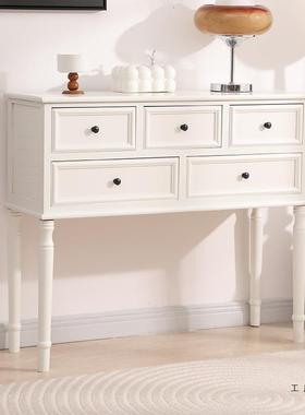 玄关ITC柜实木美收纳储物柜门厅柜卧室小厅靠客墙柜子桌黑色装饰