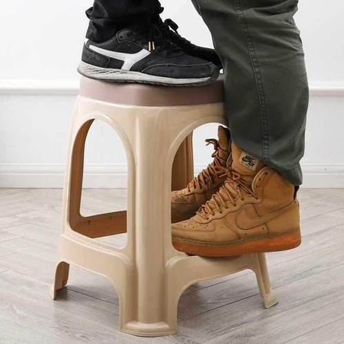 （方10个）塑凳装子家用防滑8036-5-4加厚客厅餐桌椅茶几矮凳熟胶