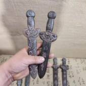 桃木剑01虎三十雷六剑青象龙白玄武朱雀剑四木雕一体桃木剑