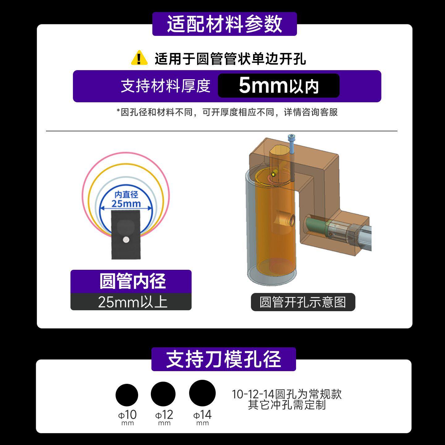 无刷大功率圆管管状结构电动工具冲孔锂电开孔器便捷手持打孔机