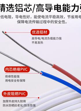 厂直电售家聚氯乙烯绝缘护电线电缆白色紫铜软护套套WYF电线缆软