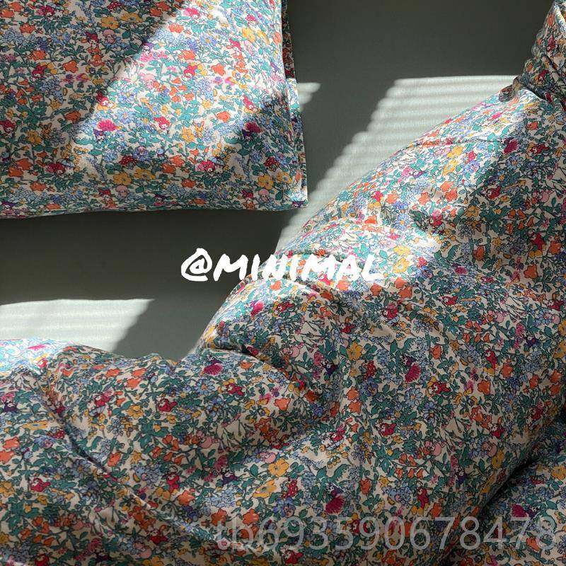 正品Miniml concept棉早春四复古碎花a针织件套床单