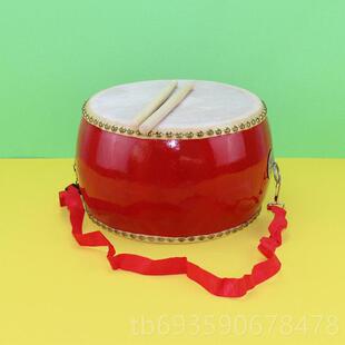 正品小儿童小鼓奥尔打击乐器幼儿园教玩具双面牛皮早堂鼓手拍鼓夫