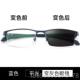 正品 自动感色近视眼镜男防可蓝光抗辐射疲劳配有变度数半光框护目