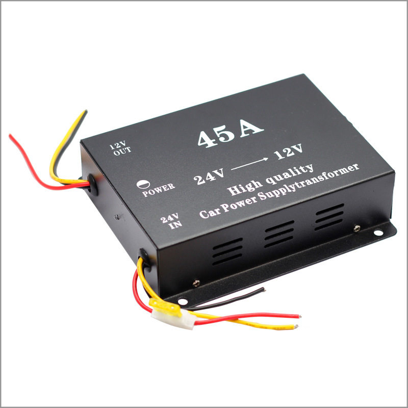 ONEGOL30A40A50A60A电源转换器车载大功率24V转12V双风扇降压器