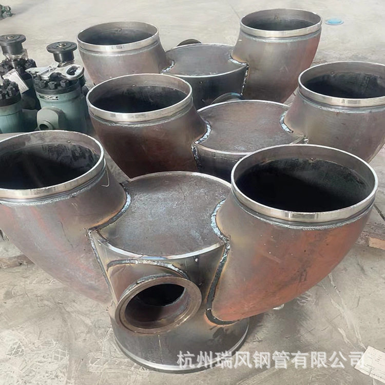 双法兰弯头法兰弯头组合件法兰焊接件图纸焊接弯头两端焊接法兰