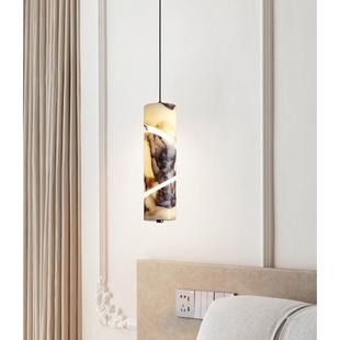 大理设计614小石吊灯主卧室床头师柜ed吊线灯baogeli轻l奢玄关岛