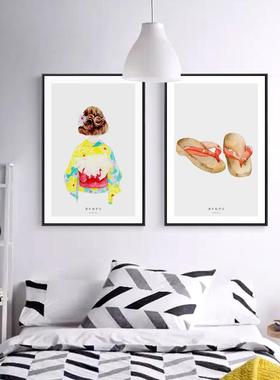 工发货日式餐墙厂画和风家居XL-271装饰画客厅挂画景厅卧室沙发背