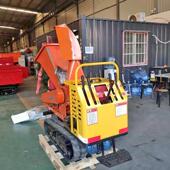 叶小型率式 移动树粉碎机机器大功树木果枝碎枝机573设备