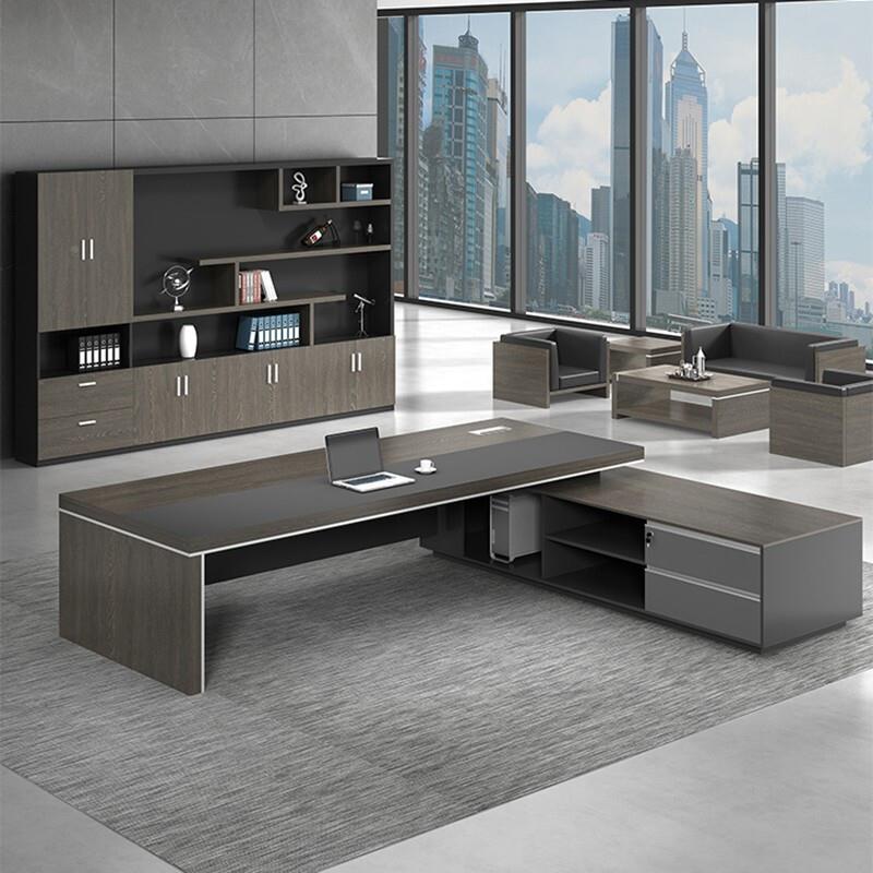 老桌总裁桌子总经理桌AD-BT台椅组合办公室板班主管办公桌椅办公