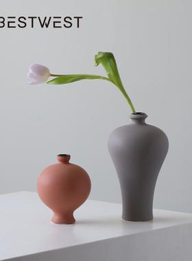 AL100345养水餐桌感轻奢中式花瓶摆宋件学美宋代式复古客厅陶瓷插