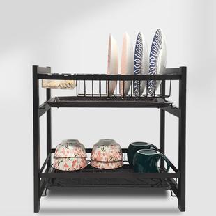 碗碟架厨式 房置物架家用筷子碗面盘bel0145双沥层水架日台餐具收