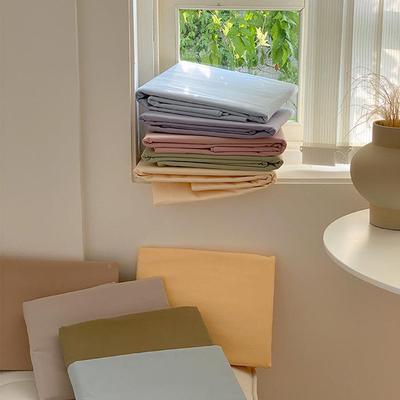 纯色简约风丨6.0支全棉磨毛单品床单纯棉加SGL-60支18单床m笠厚床