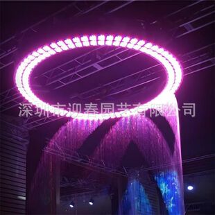 水幕墙流水大冶市十堰市数控水幕数字水帘厂家带图文装饰室内室外