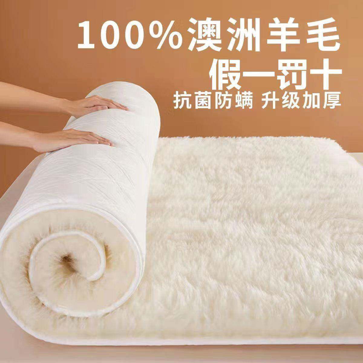 other澳洲纯羊毛床垫床底褥软冬季加厚垫保暖18m床垫褥.子垫被铺