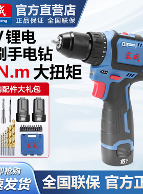 东成16V无刷锂电小钢炮1603T充电手电钻转家用多功能螺丝刀手钻