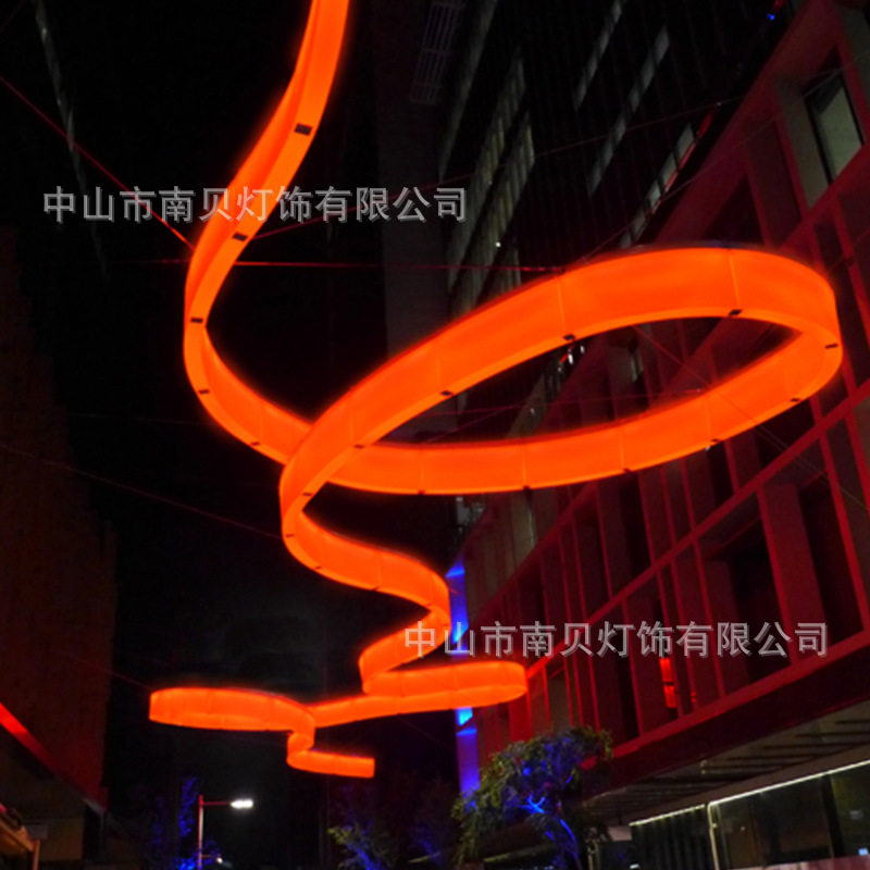 设计师艺术商业广场步行街道装饰户外商场大型空间景观装置大吊灯