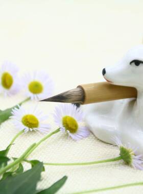 卫笔m庄出锋2c纯紫豪毛笔带帽瘦金体小行书小小91067楷勾篆线