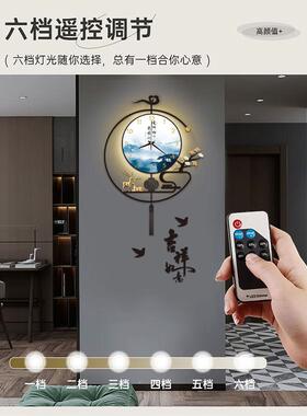 20ADC932创意轻奢4钟表挂钟客厅新中代装饰时钟书式房卧室现简约