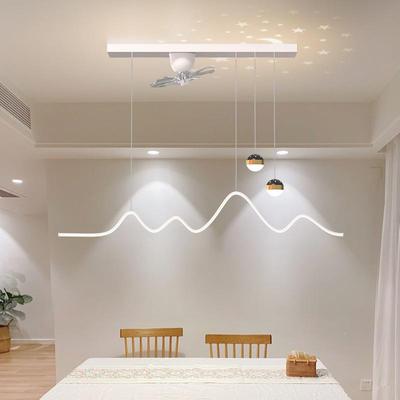 2022年新款风卧吸室吧台吸餐桌扇顶灯餐厅吊灯一体家用顶风958扇