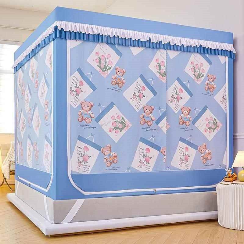 2蚊帐家纹用VAX卧室204新款遮光床帘一体式儿婴童防摔免安装蒙古,床上用品,蚊帐,淘宝优惠券,粉丝福利购,淘宝优惠卷