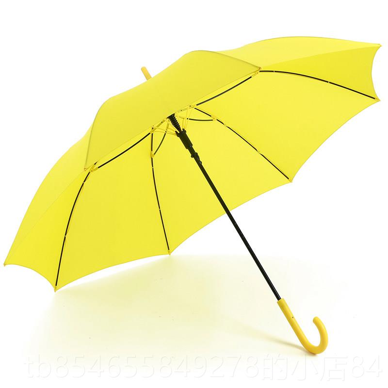 正品日时加大大加厚直柄长全柄纯色雨伞自超号双人抗风伞自动动雨图片