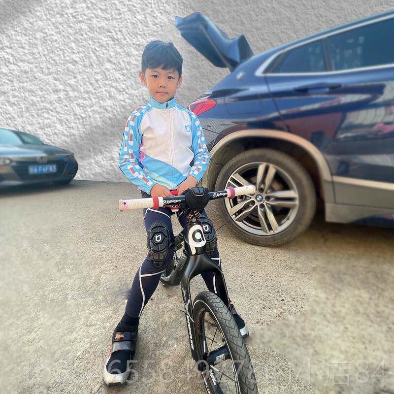 正品秋冬羊毛人暖队长版袖自行车套套装装轮滑套装定制的男人，女